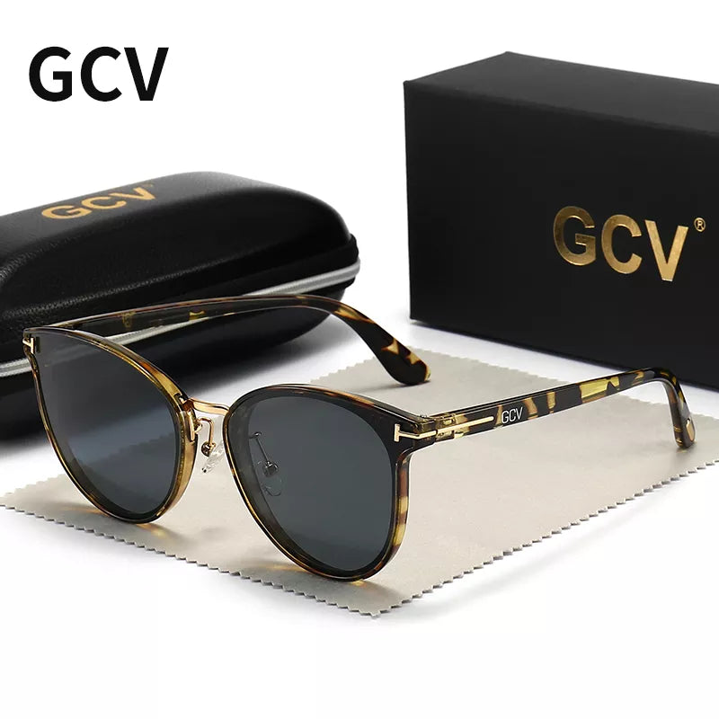 GCV Polarized Lady Sunglasses Cat Eye Fashion