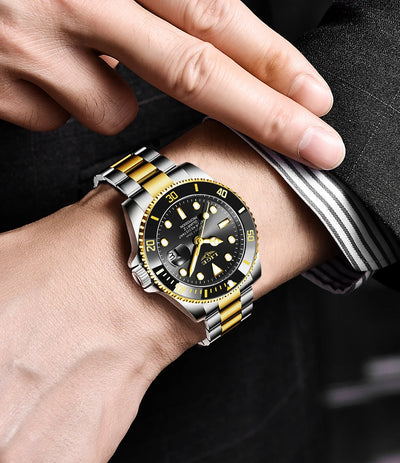 Top Brand Luxury Fashion Diver Watch Men Waterproof Date Clock Sport Watches Mens Quartz Wristwatch Relogio Masculino