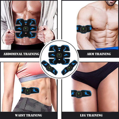 Abdominal Muscle Stimulator EMS ABS Trainer Electrostimulation Muscles Toner Home Gym Fitness Equipment USB Recharge Dropship