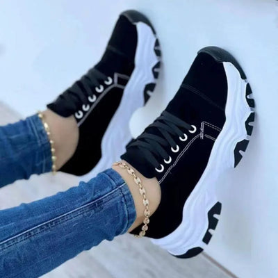 New Pattern Canvas Shoe Casual Women Sport Shoes Flat Lace-Up Adult Zapatillas Mujer Chaussure Femme