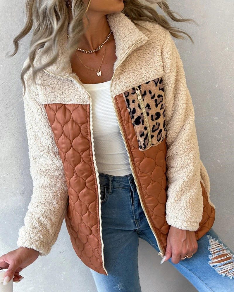 Winter Coat Long Sleeve Trend Double Plush Clothes Casual Autumn Warm Tops