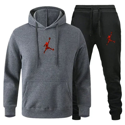 jogging pants two-piece Set hip hop sportswear suit fashion trend