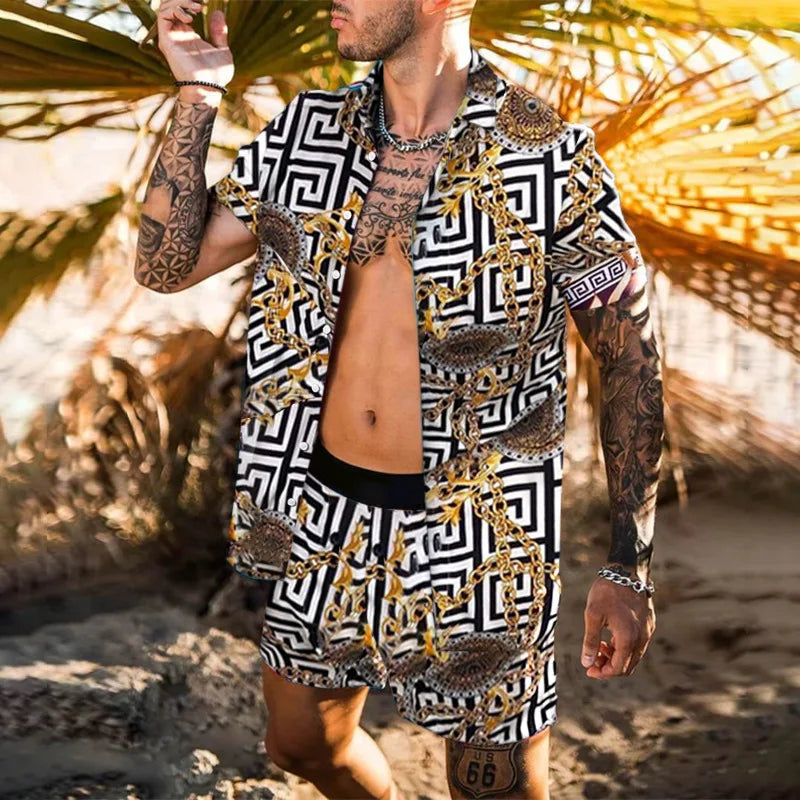 New Men Hawaiian Sets