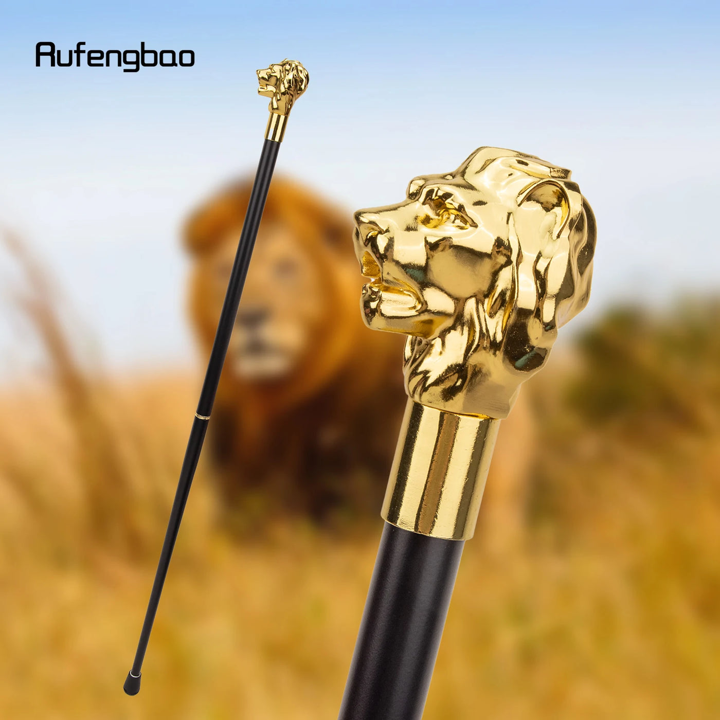 Gold Luxury Lion Head Handle Fashion