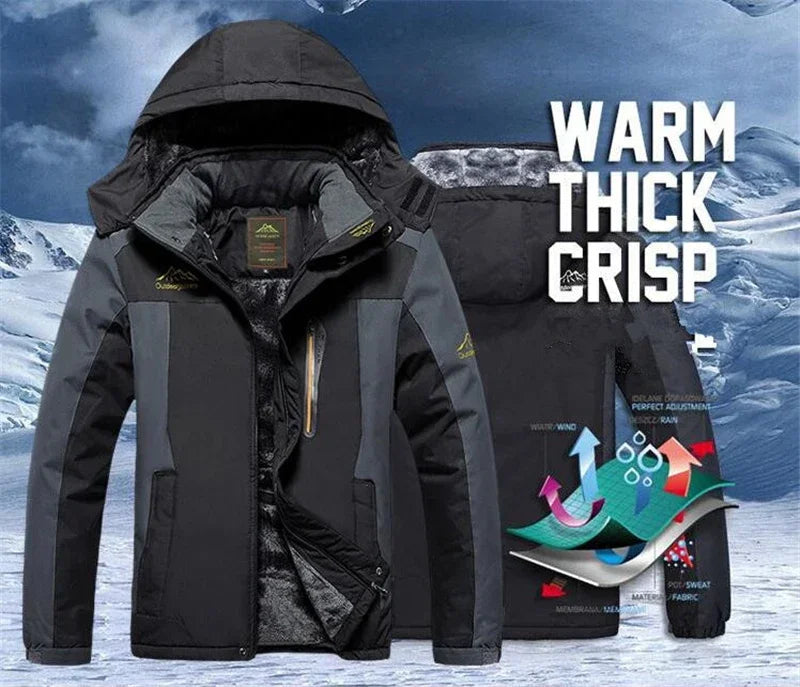 Winter Jacket Men Thick Warm Waterproof Hooded Parka Coat Windbreaker Military Fleece Jacket PlusSize 9XL Jaqueta Masculina