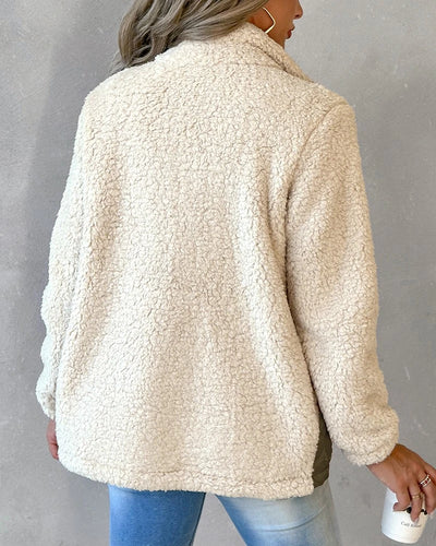 Winter Coat Long Sleeve Trend Double Plush Clothes Casual Autumn Warm Tops