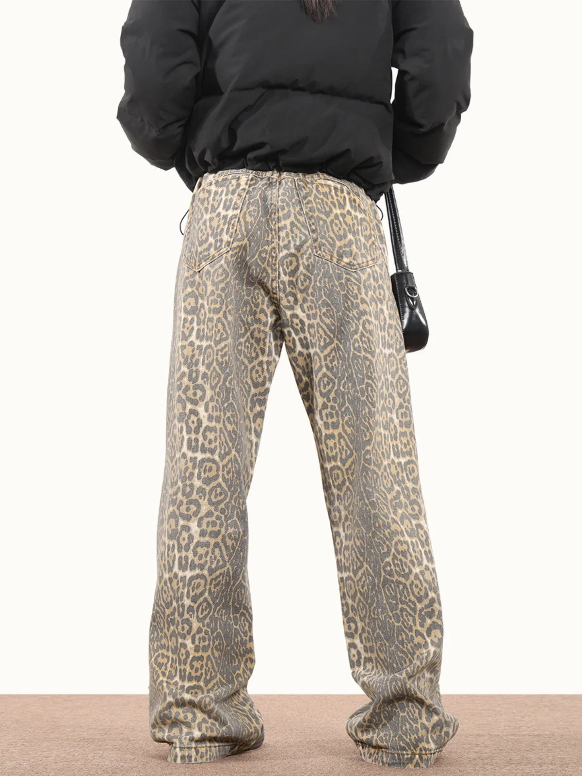 American Style Leopard Wash Jeans