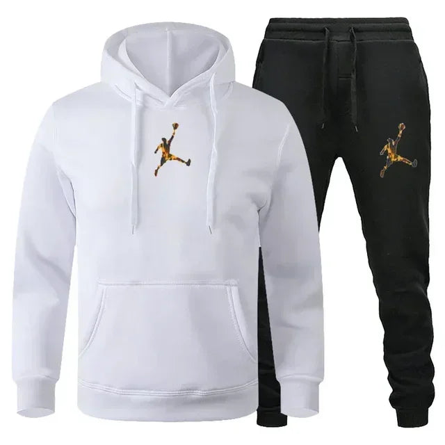 jogging pants two-piece Set hip hop sportswear suit fashion trend