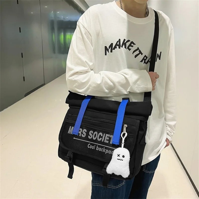 Japanese Multifunctional School Bags For Boys Gilrs Casual Messenger Crossbody Bag