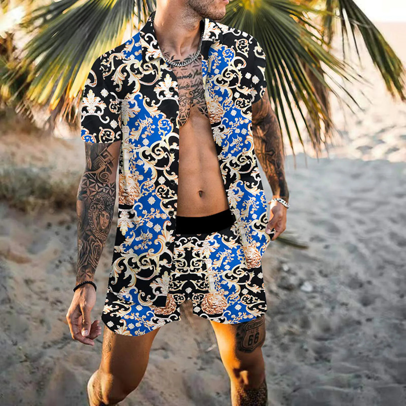 New Men Hawaiian Sets